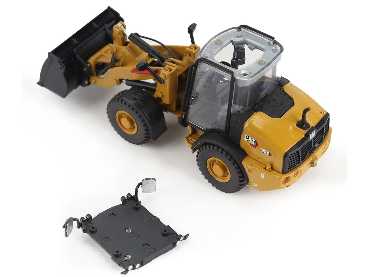 CAT Caterpillar 906 Compact Wheel Loader Yellow with Operator "High Line Series" 1/50 Diecast Model by Diecast Masters LuxuryLifeWay Online Store