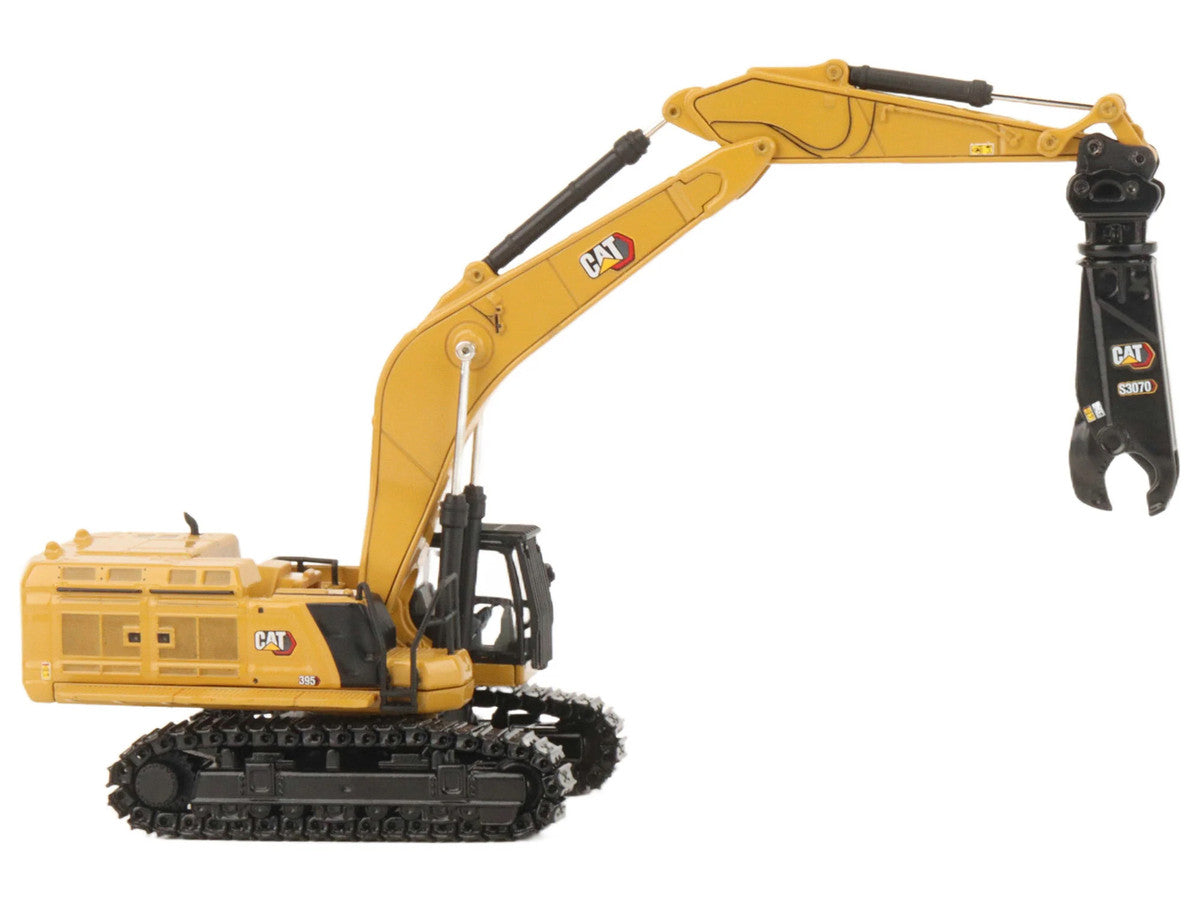 CAT Caterpillar 395 Next-Generation Hydraulic Excavator (Mass Excavator Version) Yellow with Additional Tools "High Line Series" 1/87 (HO) Diecast Model by Diecast Masters LuxuryLifeWay Online Store