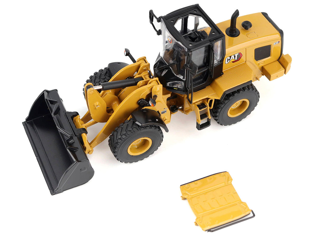 CAT Caterpillar 930 Wheel Loader with Operator Yellow "High Line" Series 1/50 Diecast Model by Diecast Masters LuxuryLifeWay Online Store