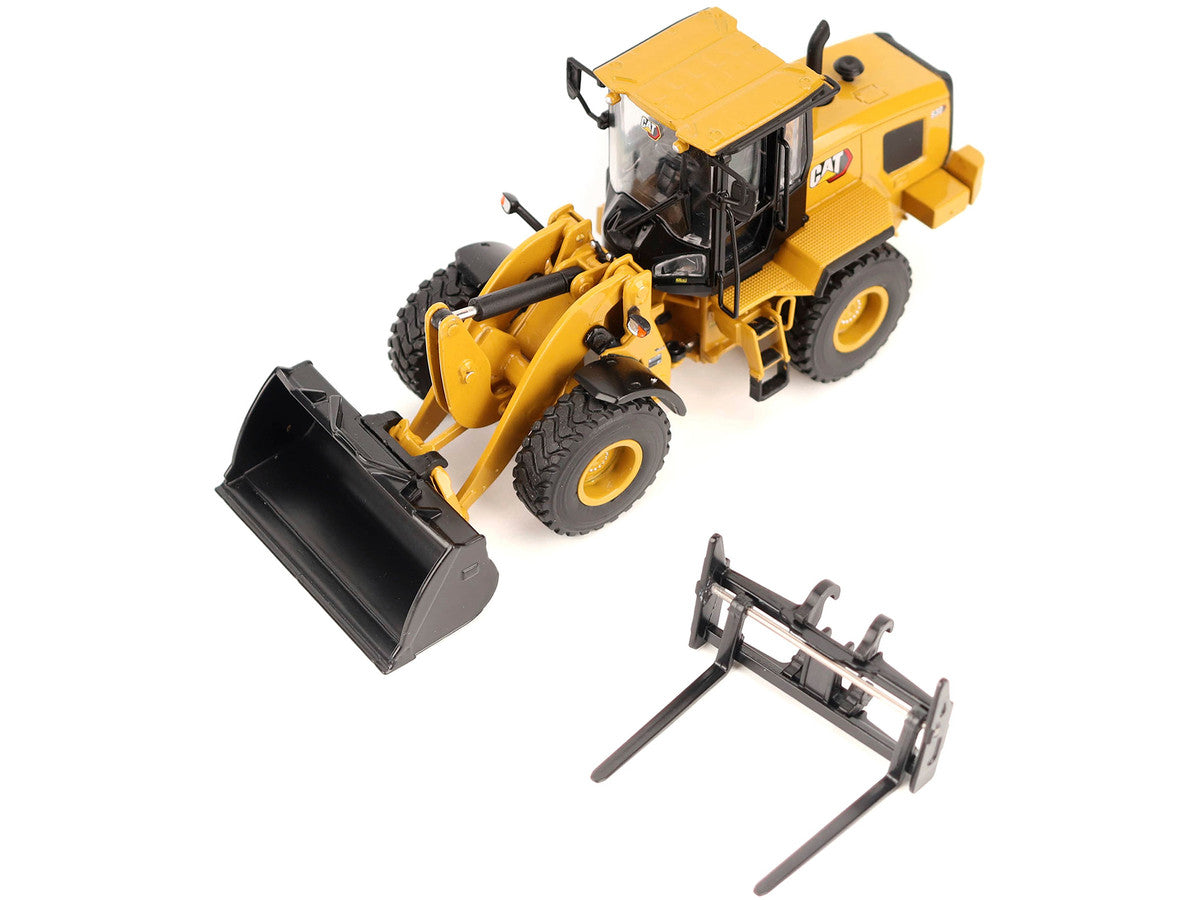 CAT Caterpillar 930 Wheel Loader with Operator Yellow "High Line" Series 1/50 Diecast Model by Diecast Masters LuxuryLifeWay Online Store