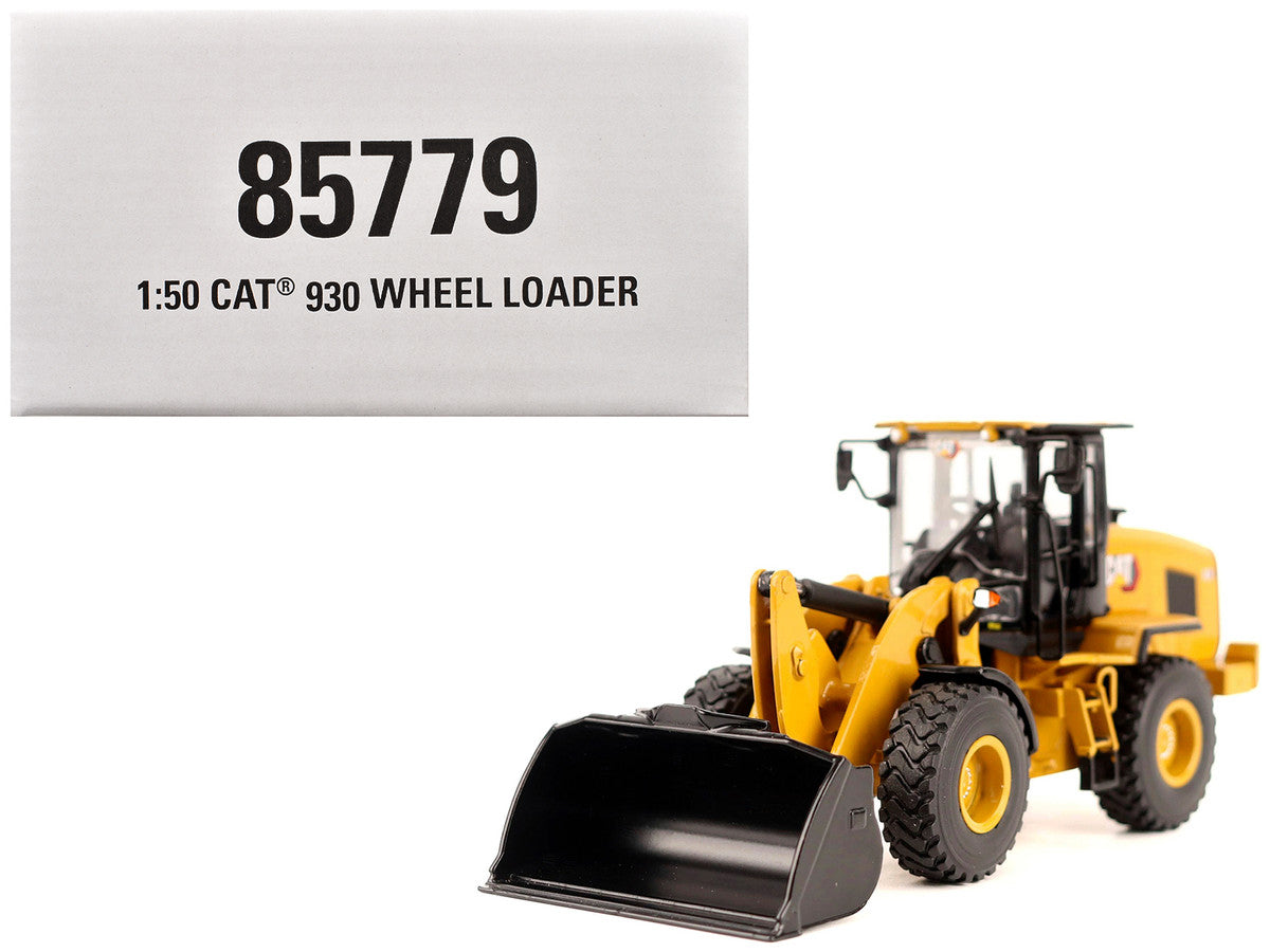 CAT Caterpillar 930 Wheel Loader with Operator Yellow "High Line" Series 1/50 Diecast Model by Diecast Masters LuxuryLifeWay Online Store