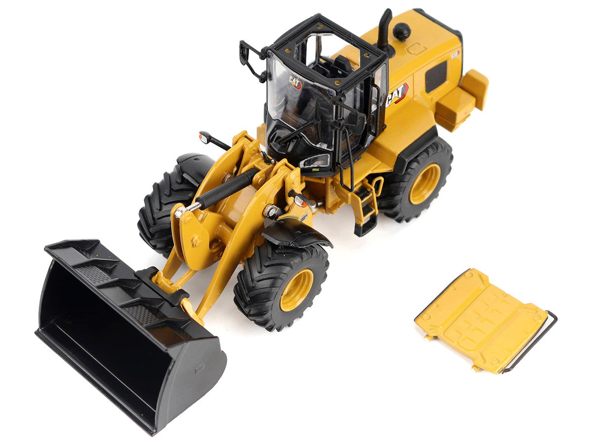 CAT Caterpillar 938 Wheel Loader with Operator Yellow "High Line" Series 1/50 Diecast Model by Diecast Masters LuxuryLifeWay Online Store