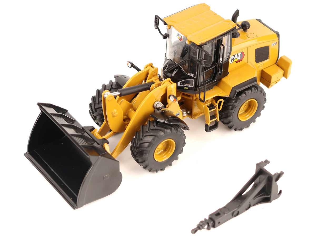 CAT Caterpillar 938 Wheel Loader with Operator Yellow "High Line" Series 1/50 Diecast Model by Diecast Masters LuxuryLifeWay Online Store