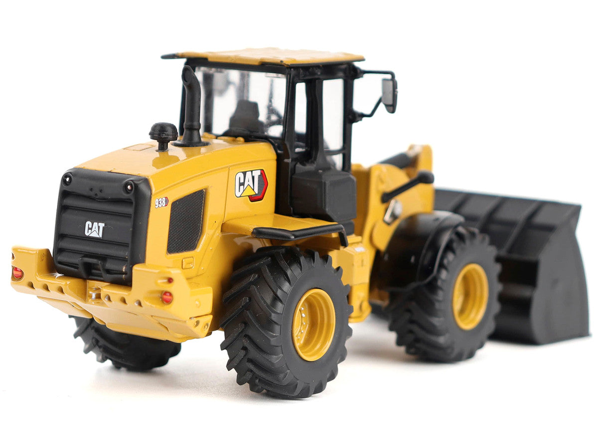 CAT Caterpillar 938 Wheel Loader with Operator Yellow "High Line" Series 1/50 Diecast Model by Diecast Masters LuxuryLifeWay Online Store