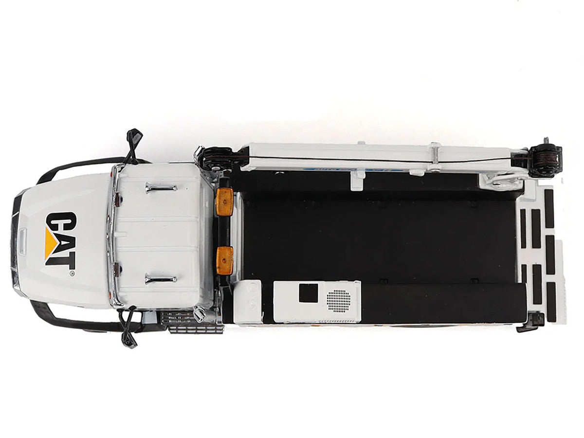CAT Caterpillar CT660 Auto-Crane Titan 85 Truck with Miller EnPak White "Transport Series" 1/50 Diecast Model by Diecast Masters LuxuryLifeWay Online Store