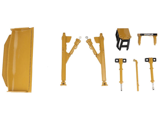 Kenworth T880 Day Cab Red and Trail King TK120 Lowboy Trailer with CAT Caterpillar D11R Dozer and Components Load "Transport Series" 1/50 Diecast Model by Diecast Masters LuxuryLifeWay Online Store