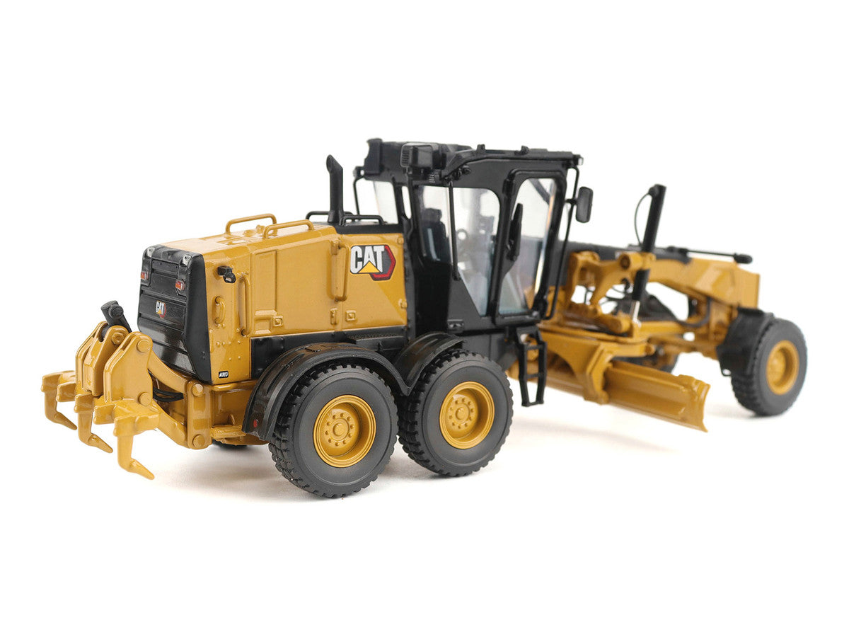 CAT Caterpillar 140 LVR Motor Grader Yellow with Black Top "High Line" Series 1/50 Diecast Model by Diecast Masters LuxuryLifeWay Online Store