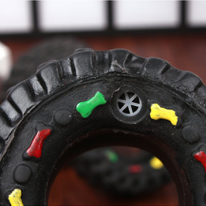 Small Tire Pet Vocalizations Glue Dog Toys Pets Fashion