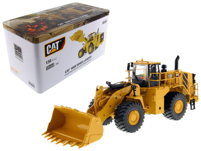CAT Caterpillar 988K Wheel Loader with Operator "High Line Series" 1/50 Diecast Model by Diecast Masters LuxuryLifeWay Online Store
