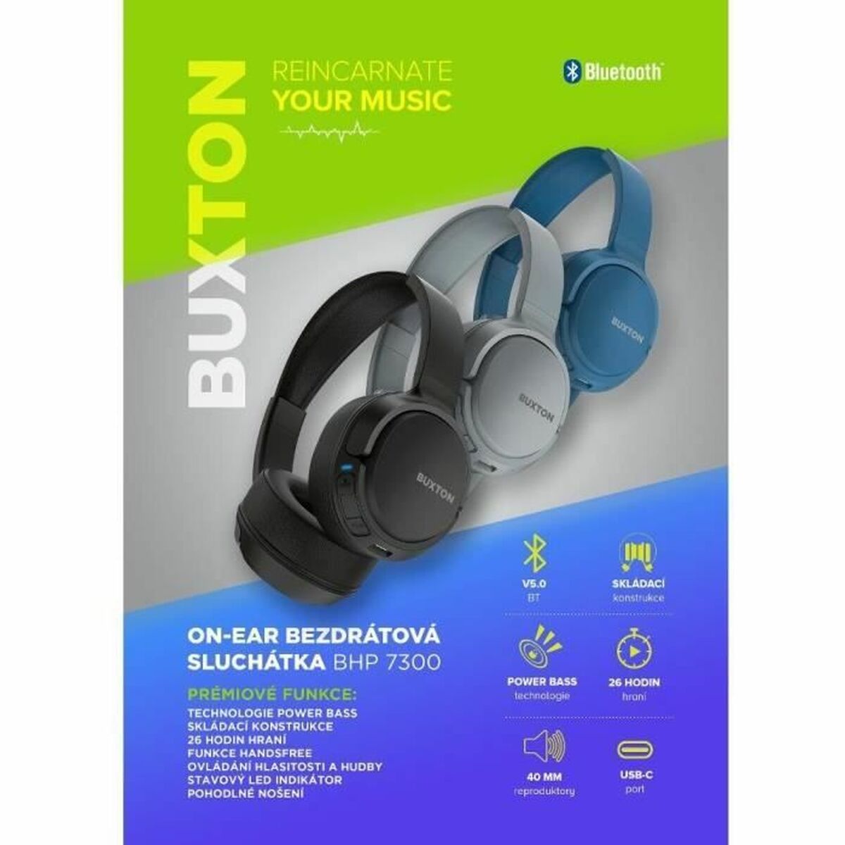 Headphones BUSHNELL Black LuxuryLifeWay Online Store