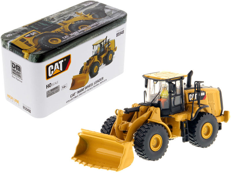 CAT Caterpillar 966M Wheel Loader with Operator "High Line" Series 1/87 (HO) Scale Diecast Model by Diecast Masters LuxuryLifeWay Online Store