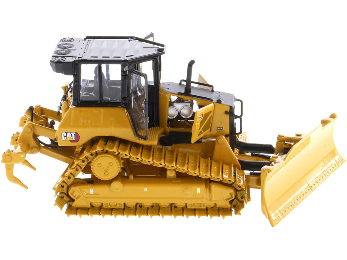 CAT Caterpillar D5 LGP VPAT Track Type Tractor Dozer Yellow with Operator "High Line" Series 1/50 Diecast Model by Diecast Masters LuxuryLifeWay Online Store
