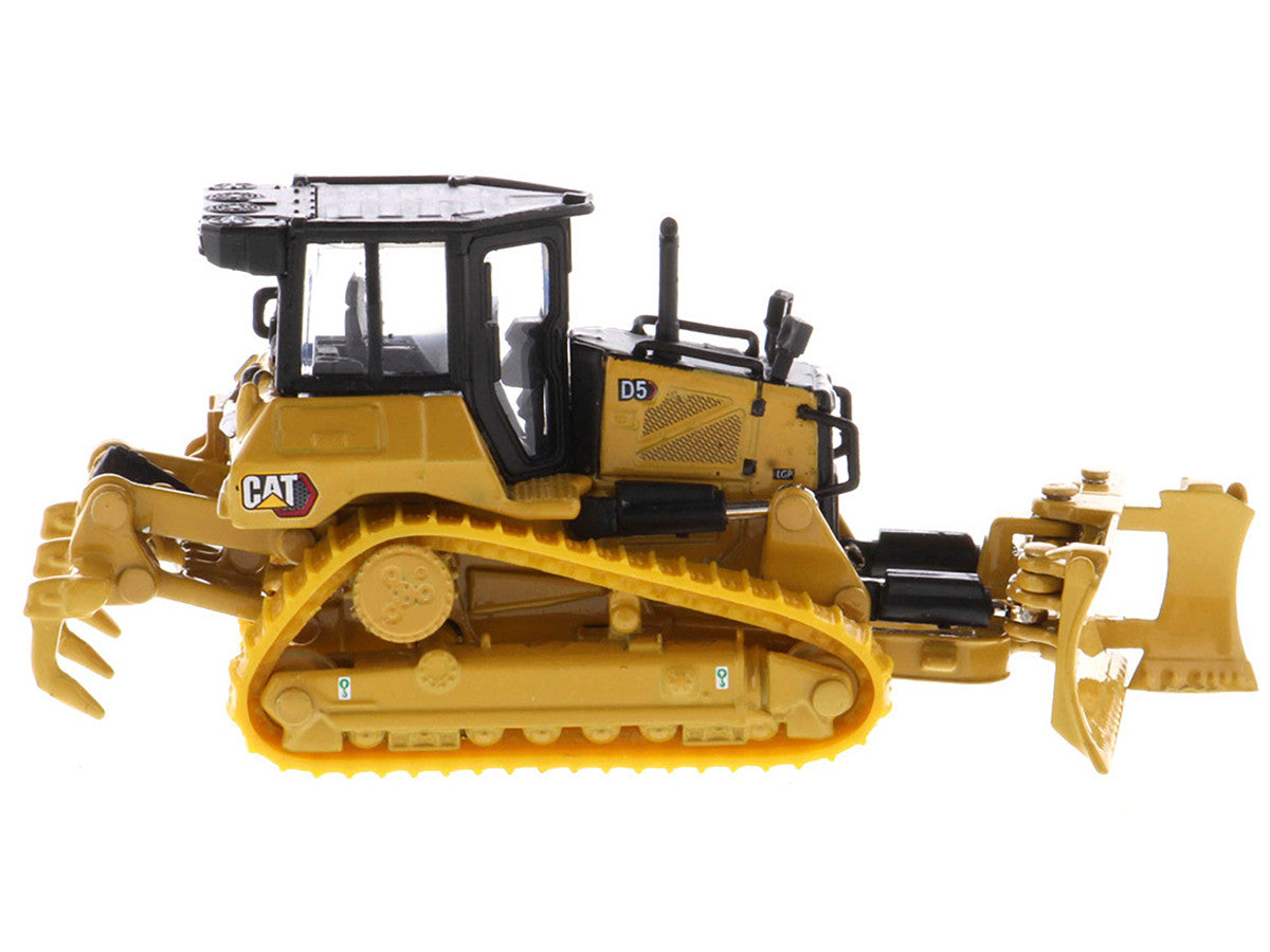 CAT Caterpillar D5 Track-Type Dozer Yellow with Fine Grading Undercarriage and Foldable Blade "High Line Series" 1/87 (HO) Scale Diecast Model by Diecast Masters LuxuryLifeWay Online Store