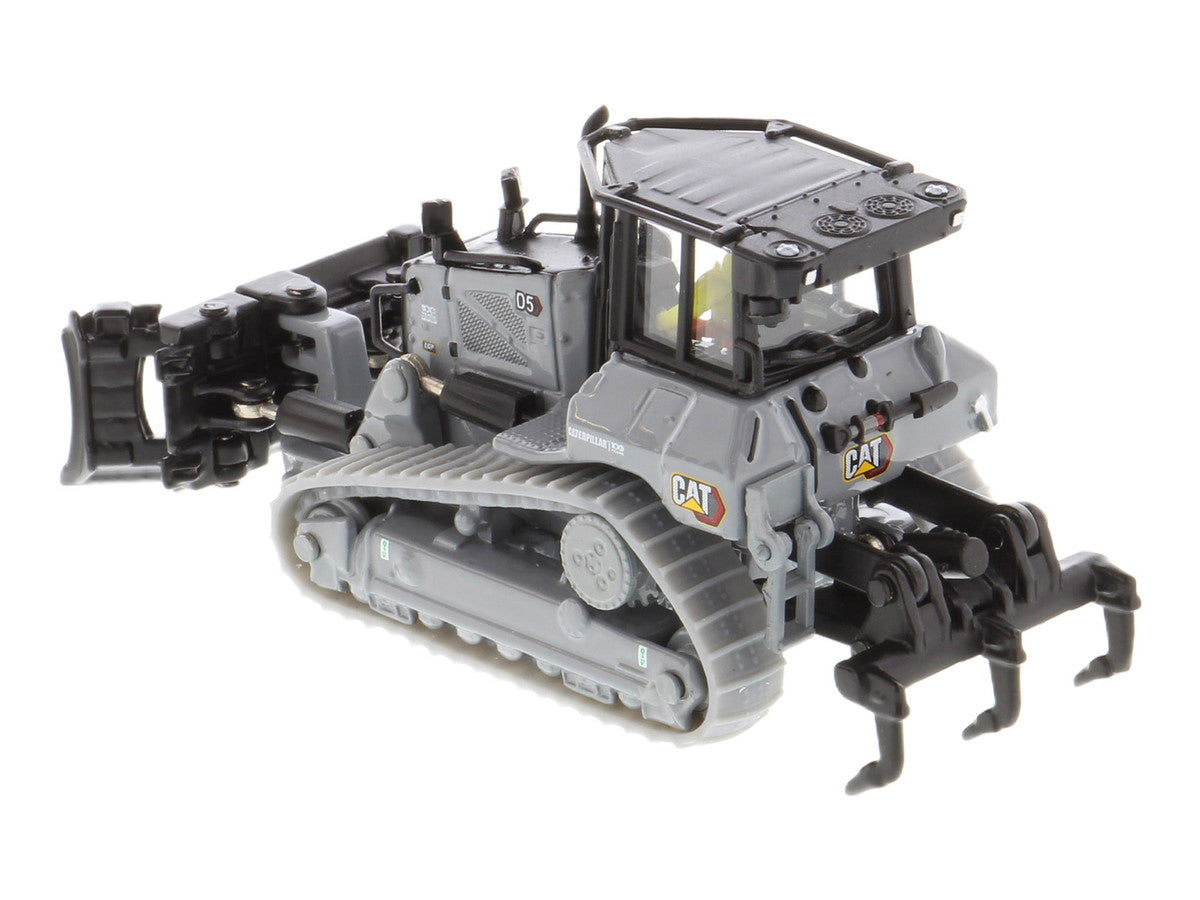 CAT Caterpillar D5 Track-Type Dozer "Centennial" Gray with Operator "High Line Series" 1/87 (HO) Diecast Model by Diecast Masters LuxuryLifeWay Online Store