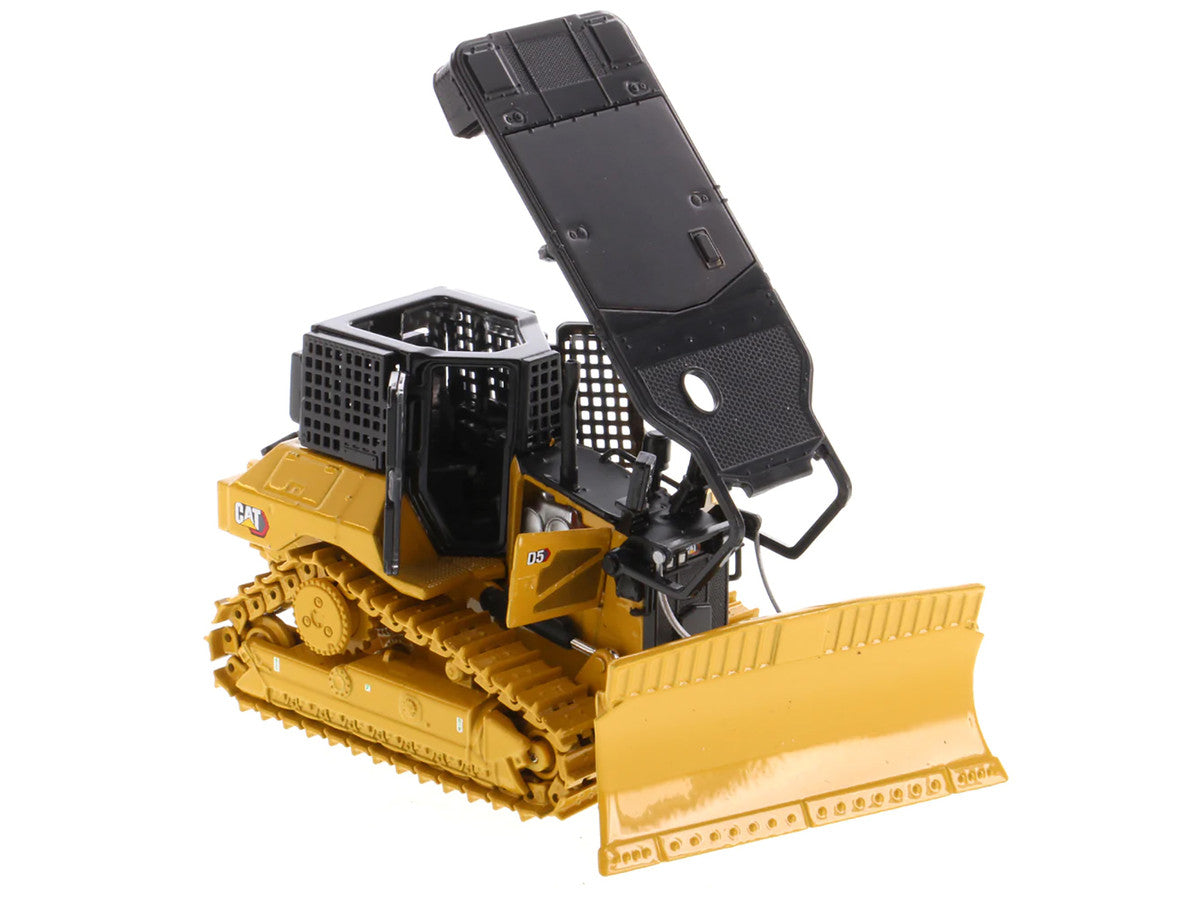 CAT Caterpillar D5 XR Fire Suppression Track Type Dozer Yellow "High Line" Series 1/50 Diecast Model by Diecast Masters LuxuryLifeWay Online Store