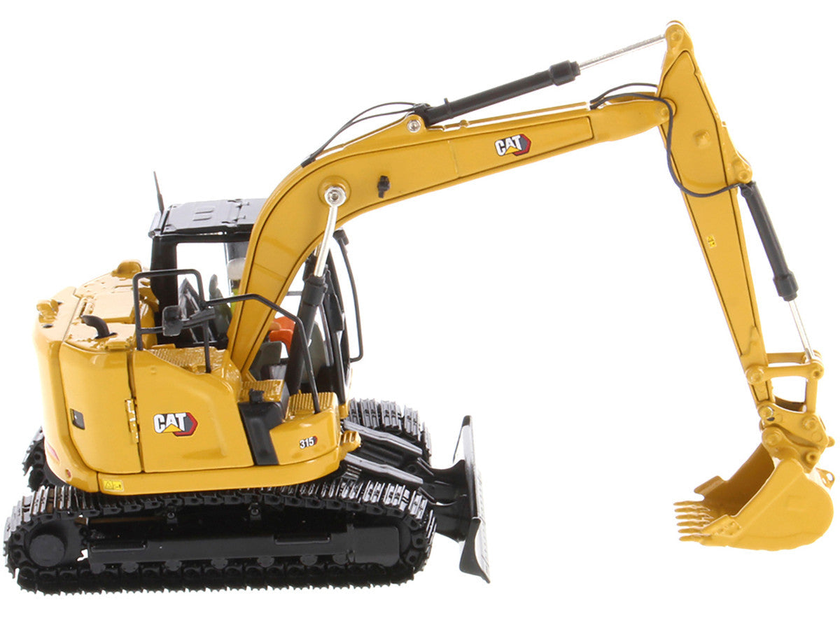 CAT Caterpillar 315 Track Type Hydraulic Excavator Yellow with Operator "High Line" Series 1/50 Diecast Model by Diecast Masters LuxuryLifeWay Online Store