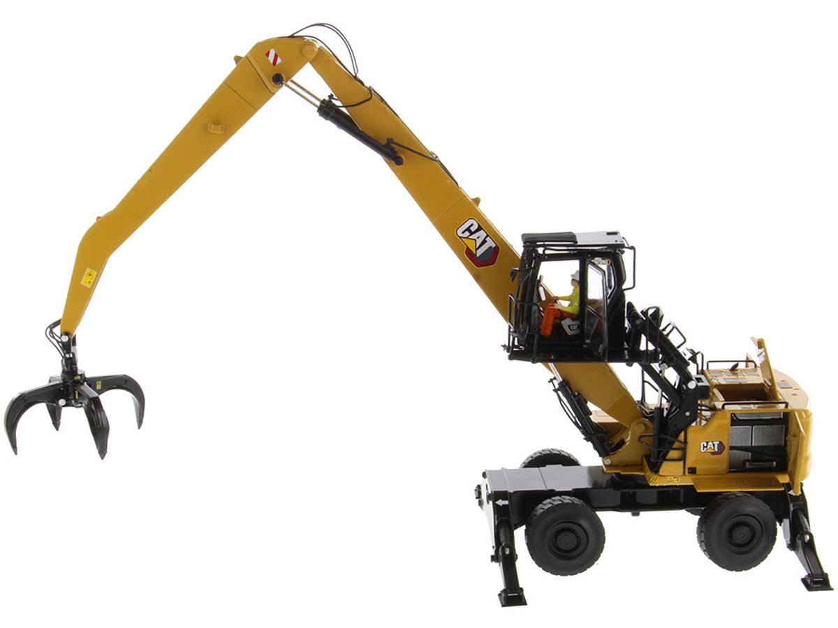 CAT Caterpillar MH3040 Wheel Material Handler with Operator "High Line Series" 1/50 Diecast Model by Diecast Masters LuxuryLifeWay Online Store