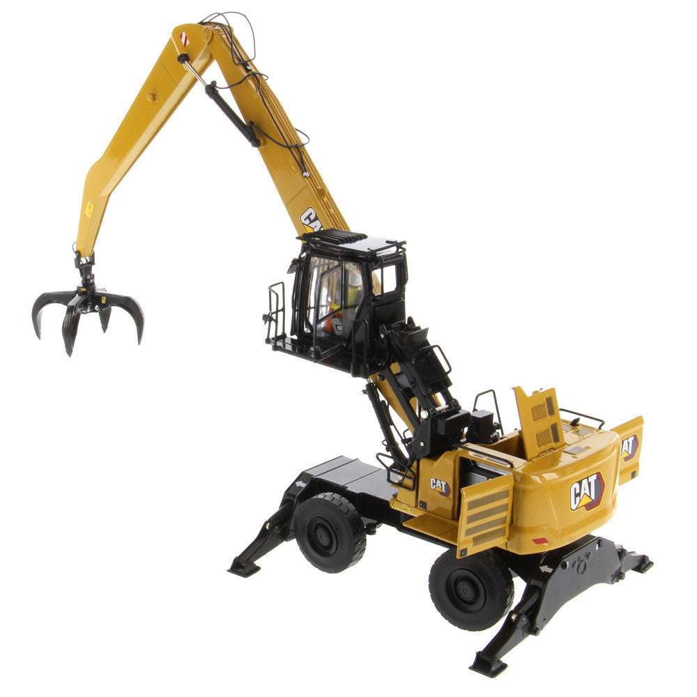 CAT Caterpillar MH3040 Wheel Material Handler with Operator "High Line Series" 1/50 Diecast Model by Diecast Masters LuxuryLifeWay Online Store