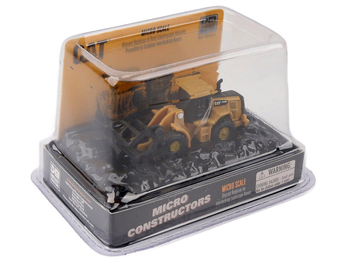 CAT Caterpillar 950M Wheel Loader (Log Fork Version) Yellow "Micro-Constructor" Series Diecast Model by Diecast Masters LuxuryLifeWay Online Store