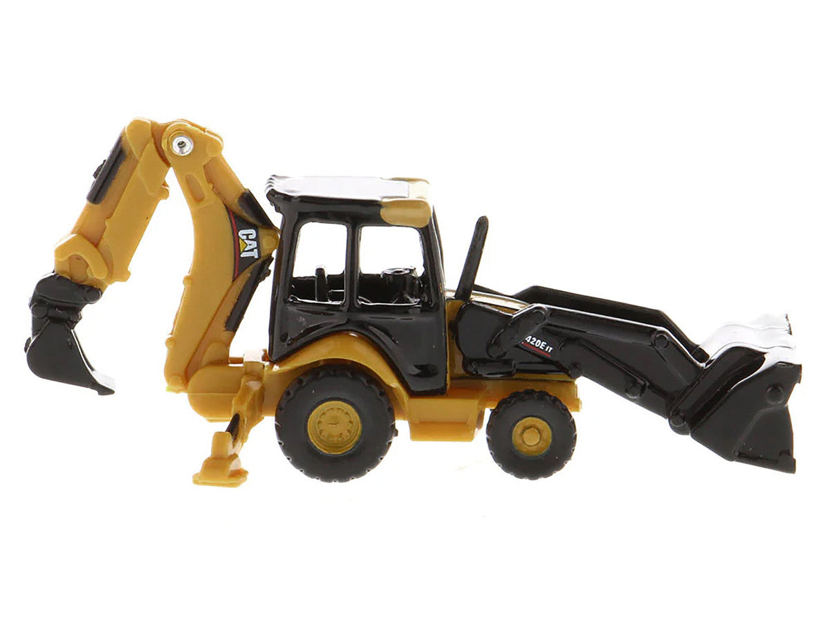 CAT Caterpillar 420E Backhoe Loader Yellow "Micro-Constructor" Series Diecast Model by Diecast Masters LuxuryLifeWay Online Store