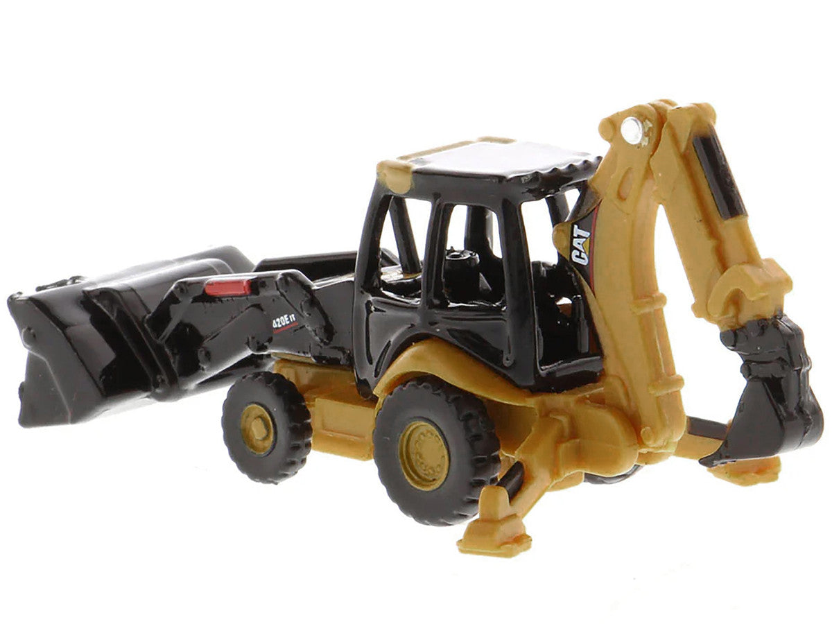 CAT Caterpillar 420E Backhoe Loader Yellow "Micro-Constructor" Series Diecast Model by Diecast Masters LuxuryLifeWay Online Store
