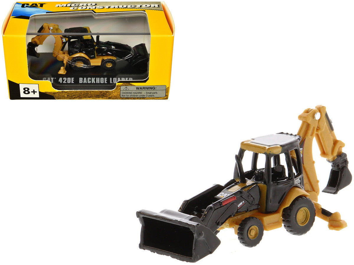 CAT Caterpillar 420E Backhoe Loader Yellow "Micro-Constructor" Series Diecast Model by Diecast Masters LuxuryLifeWay Online Store