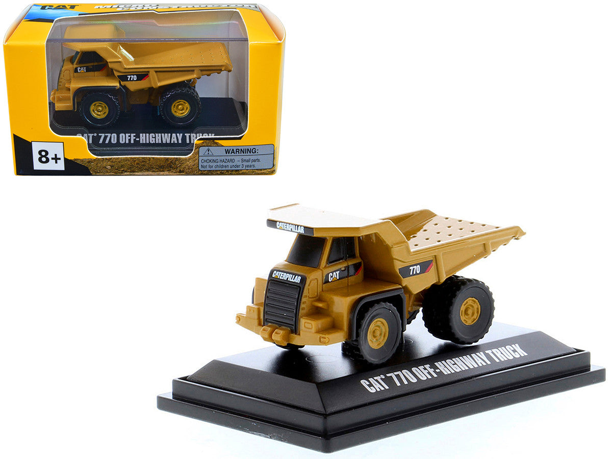 CAT Caterpillar 770 Off–Highway Truck Yellow "Micro-Constructor" Series Diecast Model by Diecast Masters LuxuryLifeWay Online Store