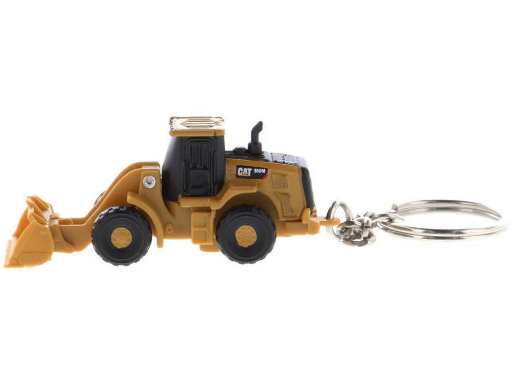 CAT Caterpillar 950M Wheel Loader Keychain Yellow Diecast Model by Diecast Masters LuxuryLifeWay Online Store