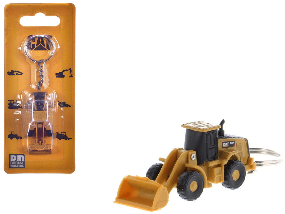 CAT Caterpillar 950M Wheel Loader Keychain Yellow Diecast Model by Diecast Masters LuxuryLifeWay Online Store