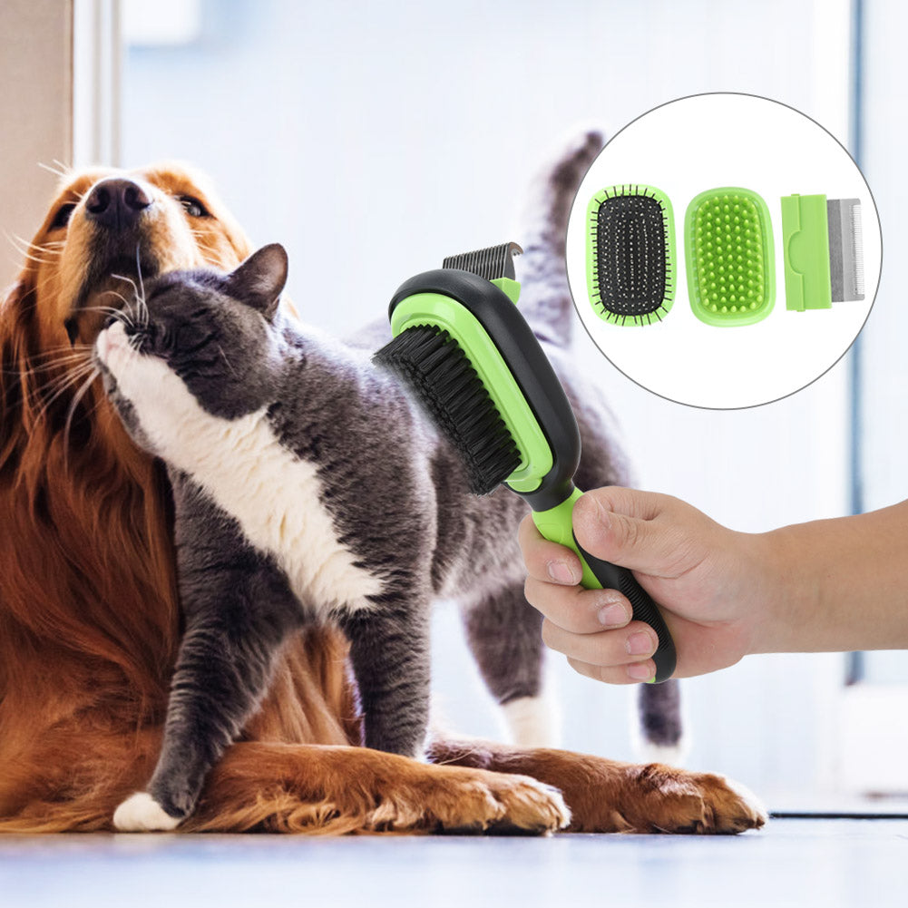 Pet Grooming Brush Set for Cleaning and De-shedding LadyShow.Store