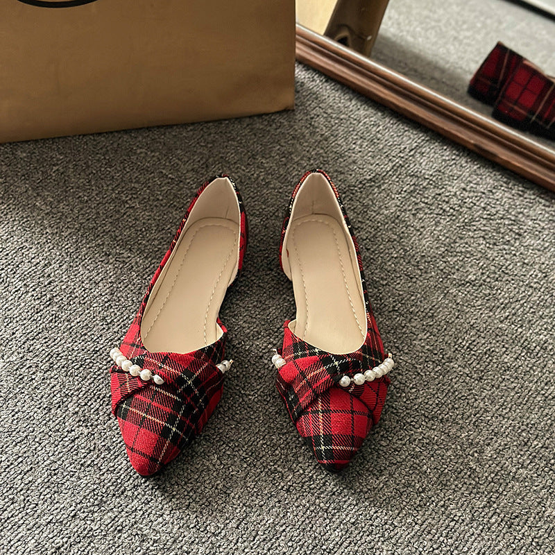 Vintage Beaded Knot Heels NorixaFashion.com