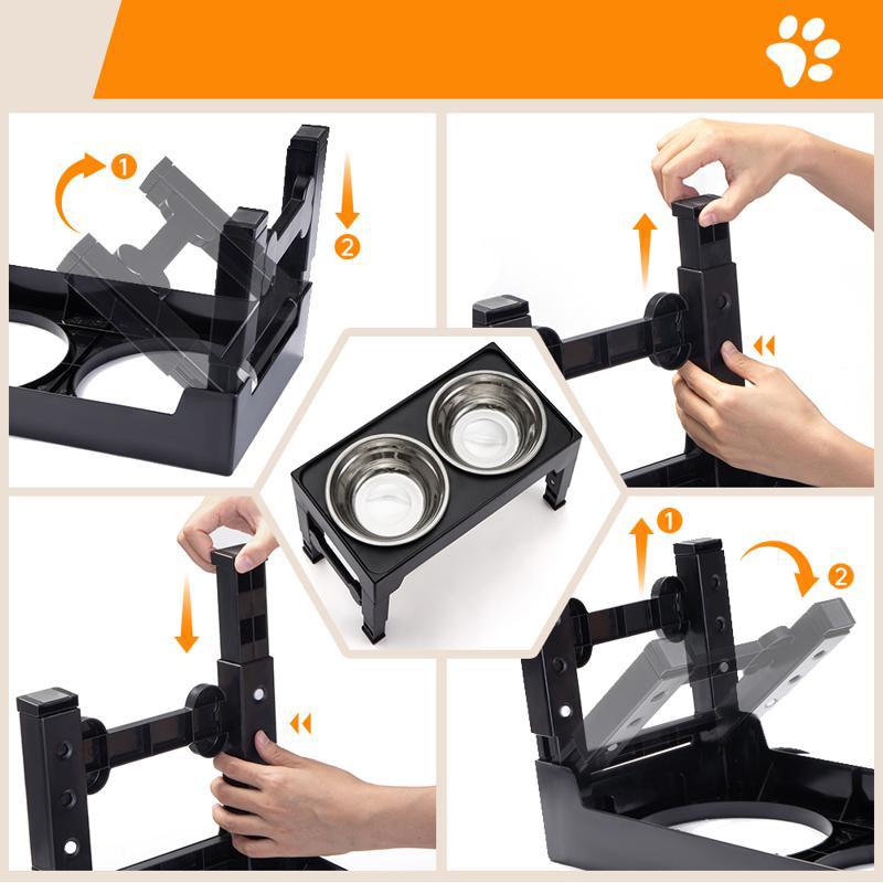 Pet Lifting Feeding Bowl Neck Protection Anti-tumble Medium Large Dog Dedicated Pets Fashion