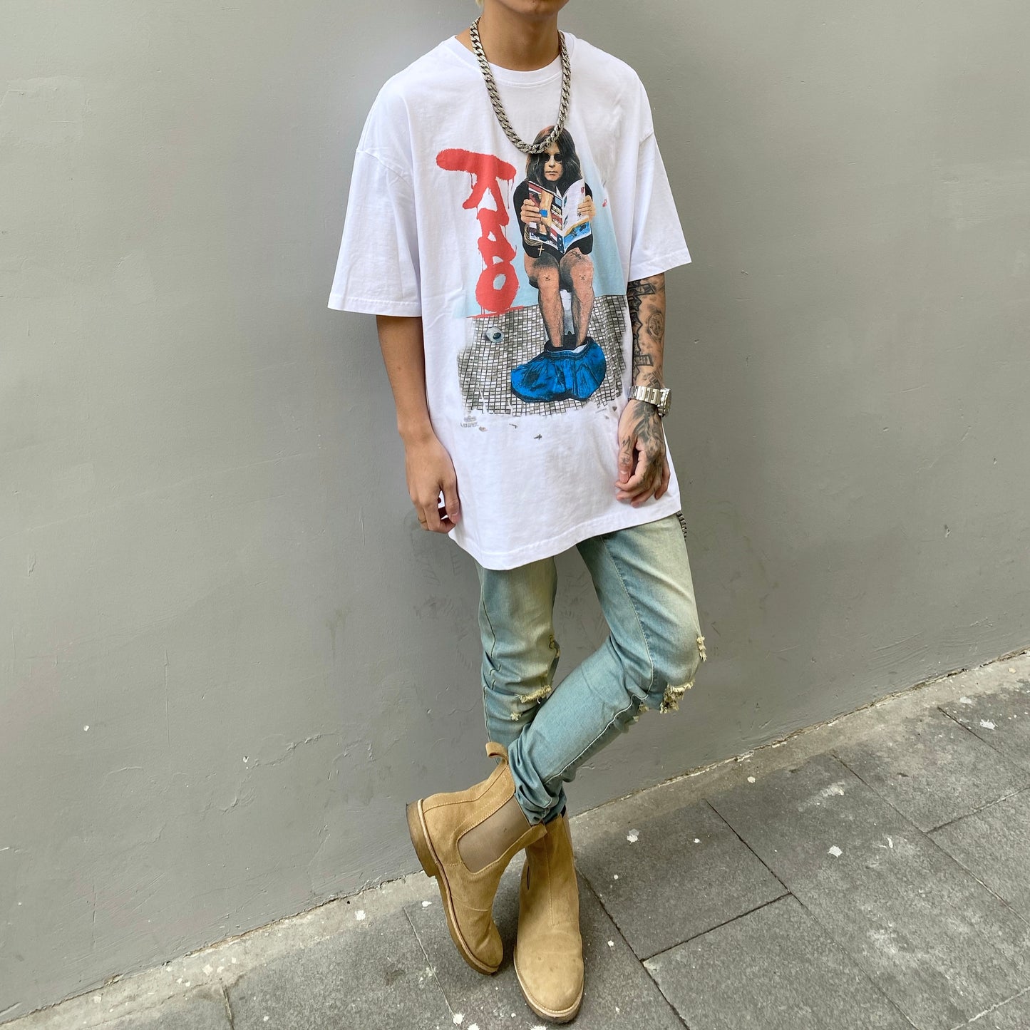 Casual print T-shirt