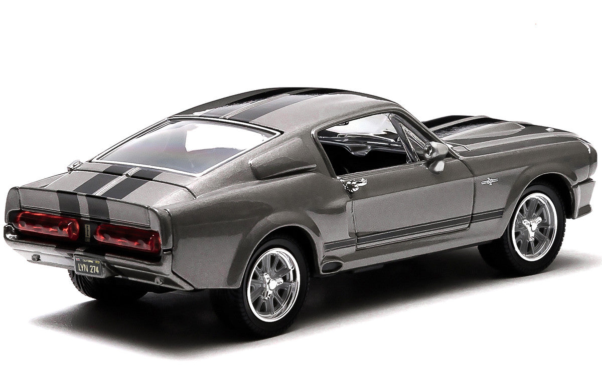 1967 Ford Mustang Custom "Eleanor" Gray Metallic with Black Stripes "Gone in 60 Seconds" (2000) Movie 1/43 Diecast Model Car by Greenlight LuxuryLifeWay Online Store