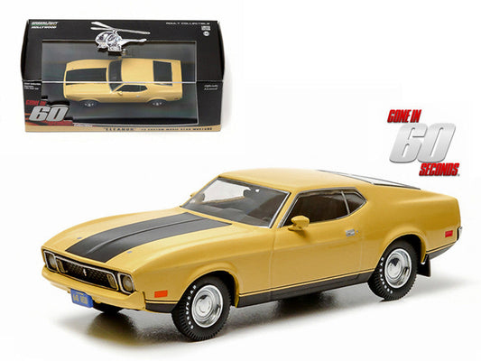 1973 Ford Mustang Mach 1 Yellow "Eleanor" "Gone in Sixty Seconds" Movie (1974) 1/43 Diecast Model Car by Greenlight LuxuryLifeWay Online Store