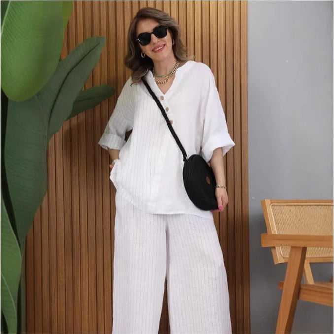 European And American Women's Clothing Casual Top Pants Best YouTube Store