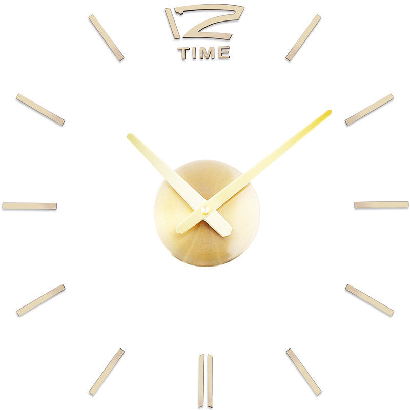 DIY creative fashion home decor acrylic wall clock PearlNestDecor.com