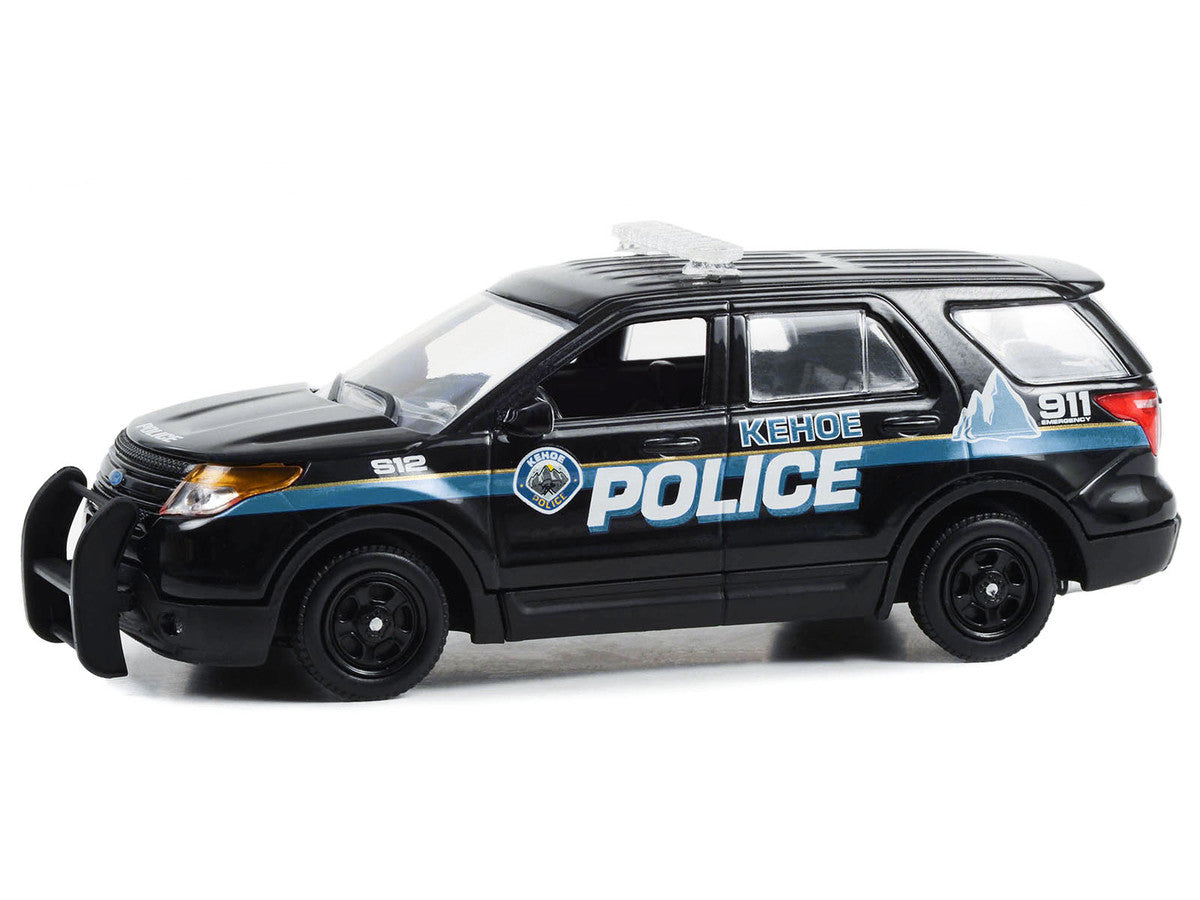 2013 Ford Police Interceptor Utility "Kehoe Police Department Kehoe Colorado" Black with White Stripes "Cold Pursuit" (2019) Movie 1/43 Diecast Model Car by Greenlight LuxuryLifeWay Online Store