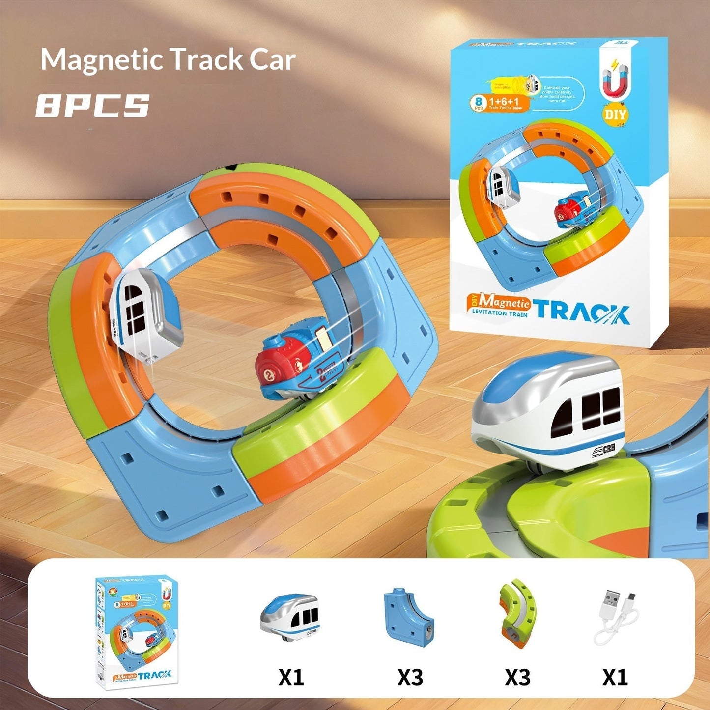 Small Train Track Cube Electric Assembled Building Block Toys LuxuryLifeWay Online Store