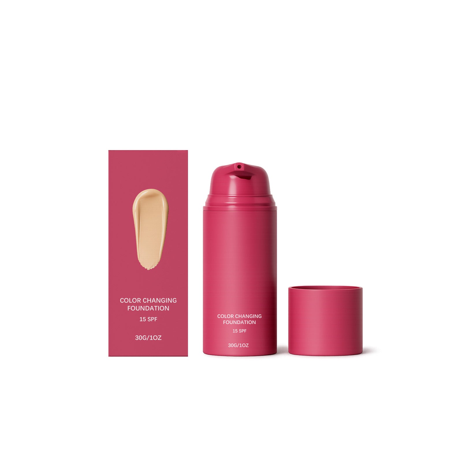 Thermo-responsive Color Adjusting Foundation Natural Shade Tri Light Beauty