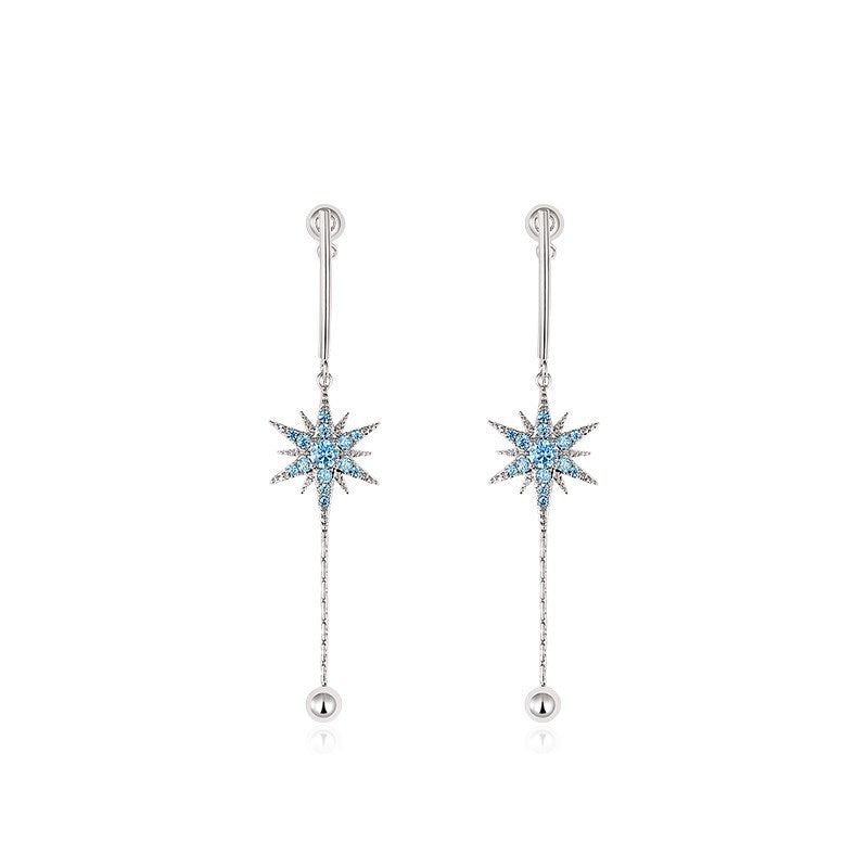 Star fringed earring girl