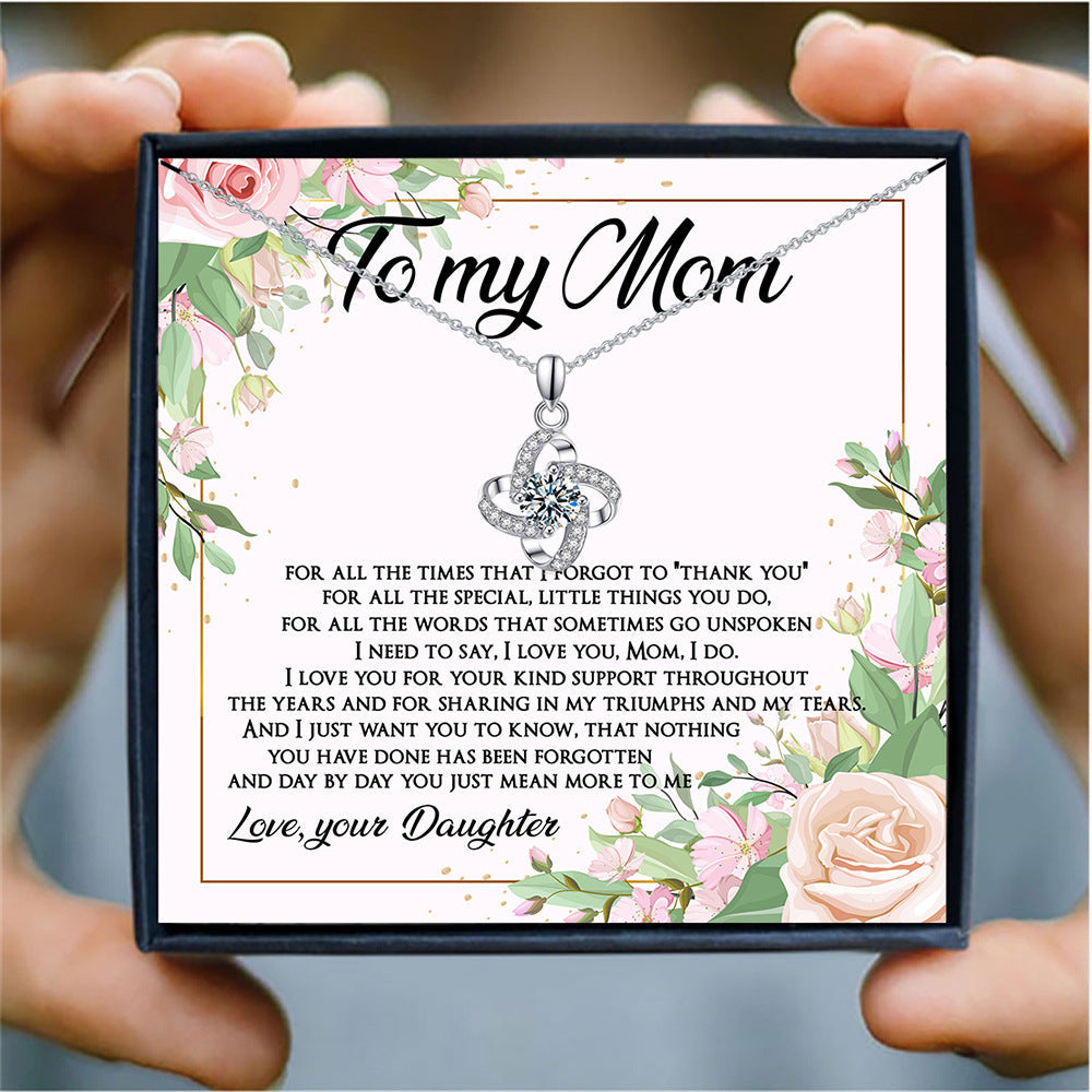 Four-Leaf Clover Lucky Necklace Mother's Day Gift Box Gift LadyShow.Store