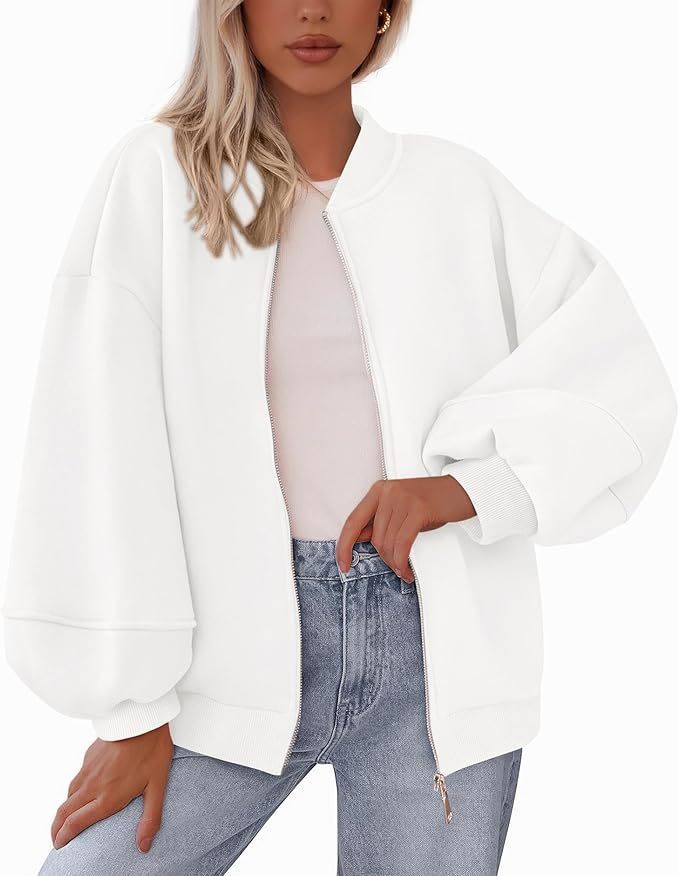 Zip Sweatshirt Jacket Casual Long Sleeve Pilot Coat LadyShow.Store
