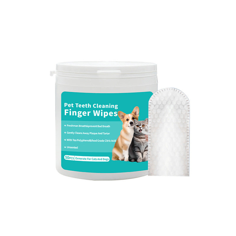 Disposable Pet Cleaning Products Teeth Cleaning Wipes Ear Care Fingertips Ear Mite Removal Cat And Dog Ear Cleaning Pet Products Pets Fashion