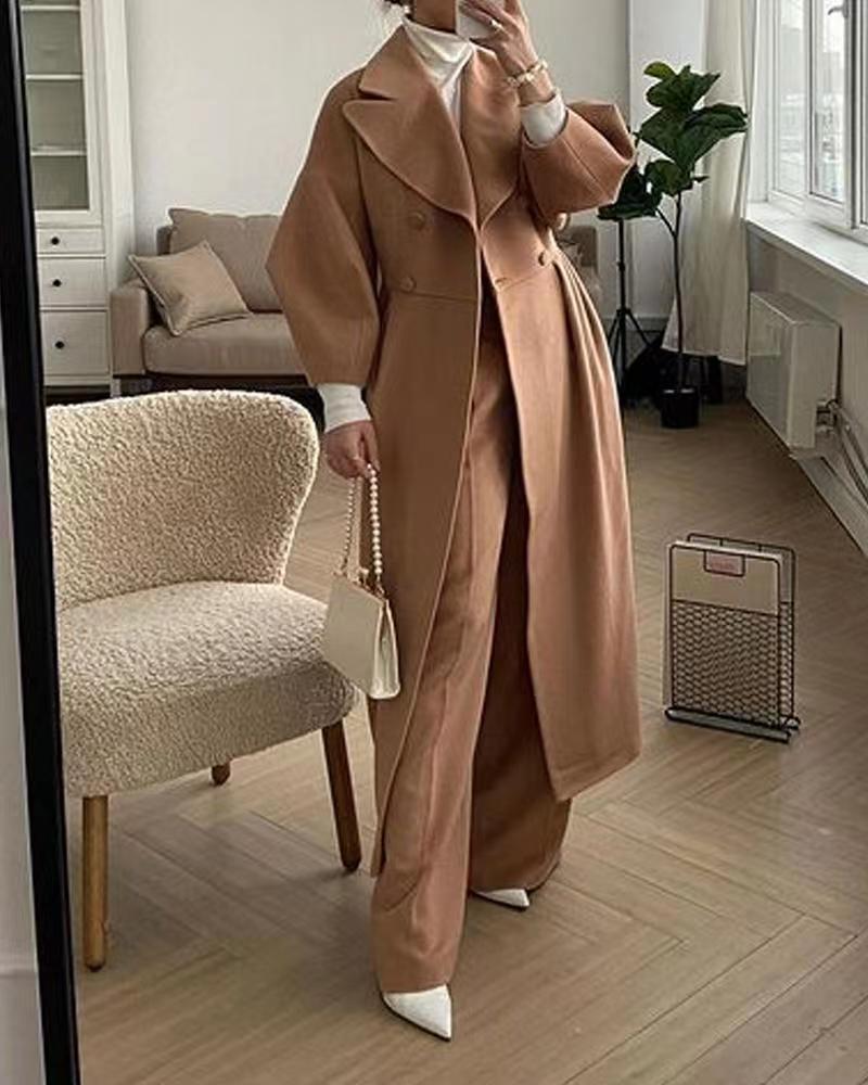 Vintage Court Lantern Sleeves Large Lapel Jacket LadyShow.Store