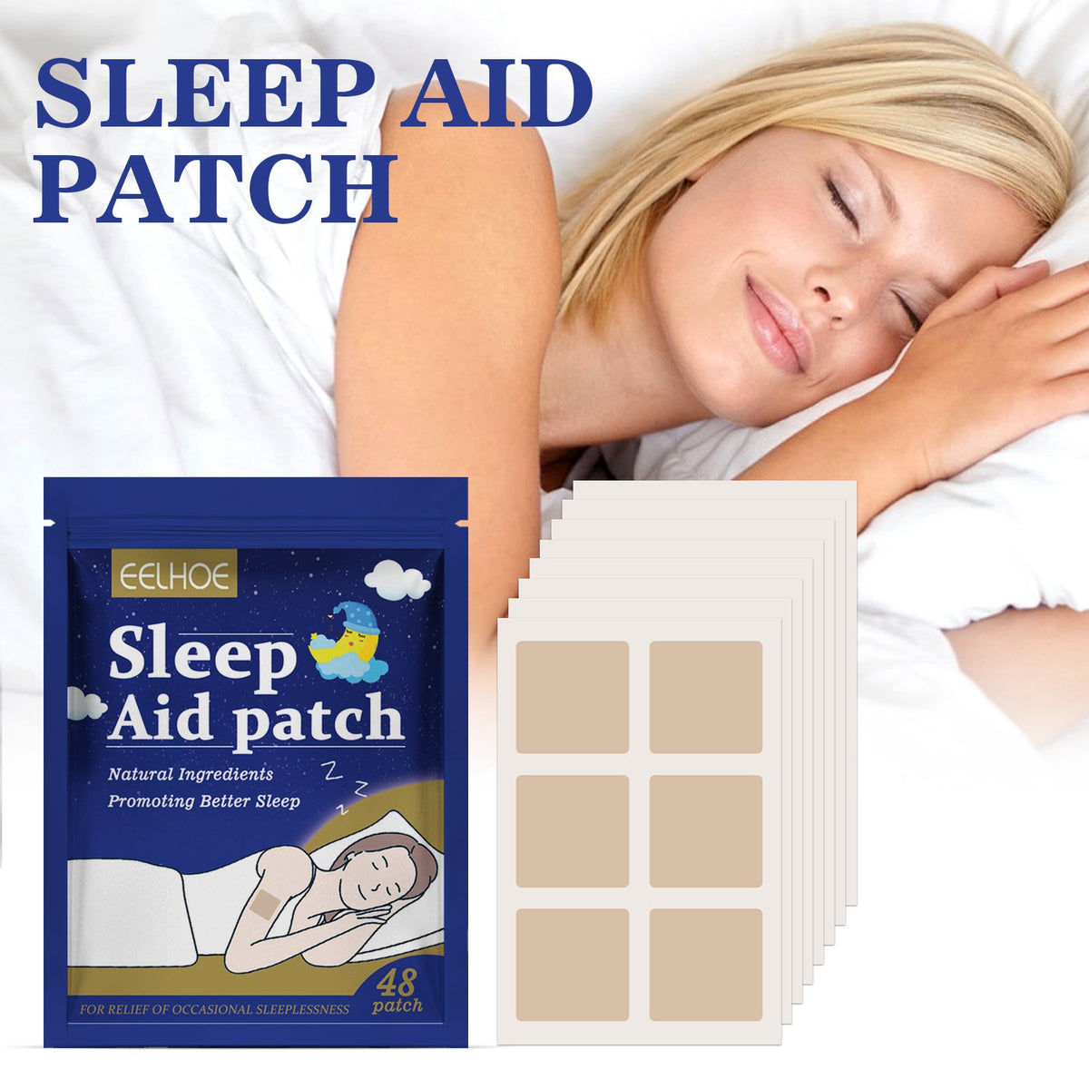 Sleeping Patch 48 Pieces, 6 Patches Per Pack, 8 Pieces Per Bag Tri Light Beauty
