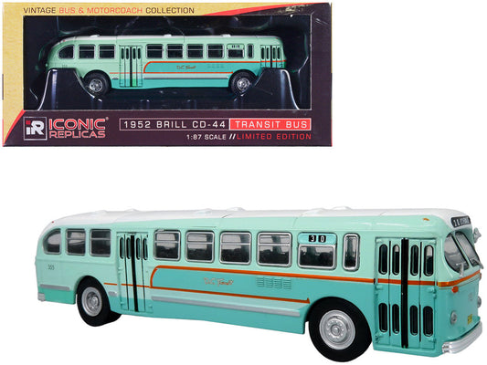 1952 CCF-Brill CD-44 Transit Bus DC Transit "30 17th & Penna SE" "Vintage Bus & Motorcoach Collection" 1/87 (HO) Diecast Model by Iconic Replicas LuxuryLifeWay Online Store