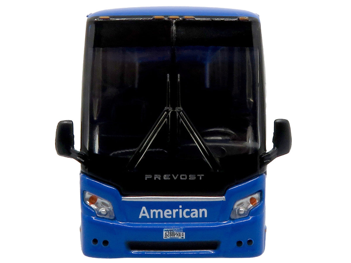 Prevost H3-45 Coach Bus "American Airlines Landline" Blue with Graphics Limited Edition 1/87 (HO) Diecast Model by Iconic Replicas LuxuryLifeWay Online Store