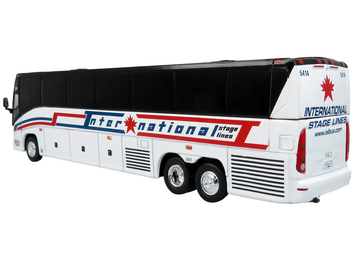 MCI J4500 Coach Bus "International Stage Lines" White "The Bus & Motorcoach Collection" Limited Edition to 504 pieces Worldwide 1/87 (HO) Diecast Model by Iconic Replicas LuxuryLifeWay Online Store