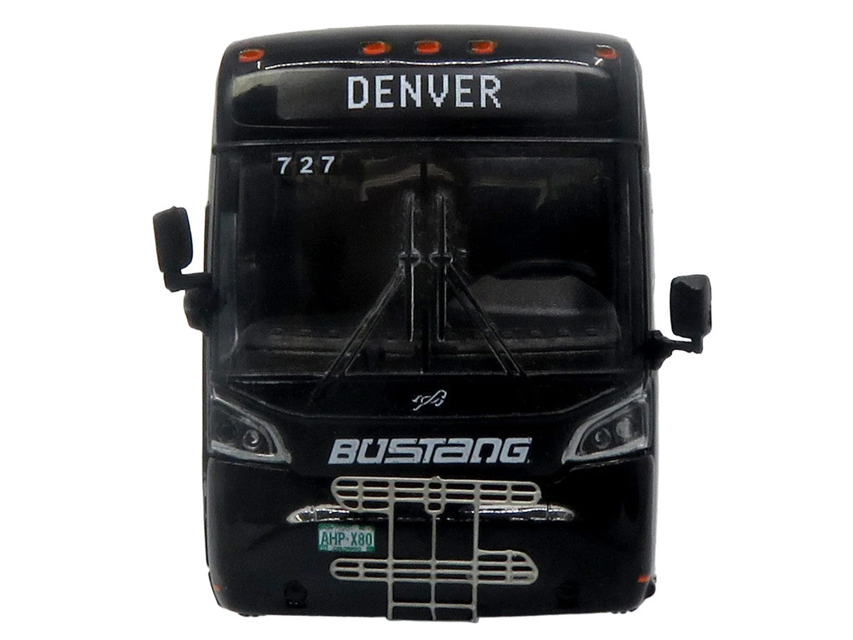 MCI D4520 Commuter Coach Bus "Bustang - Colorado Department of Transportation" Black "The Bus & Motorcoach Collection" Limited Edition to 504 pieces Worldwide 1/87 (HO) Scale Diecast Model by Iconic Replicas LuxuryLifeWay Online Store